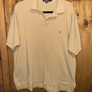 Ralph Lauren Men's Cream Polo Shirt
